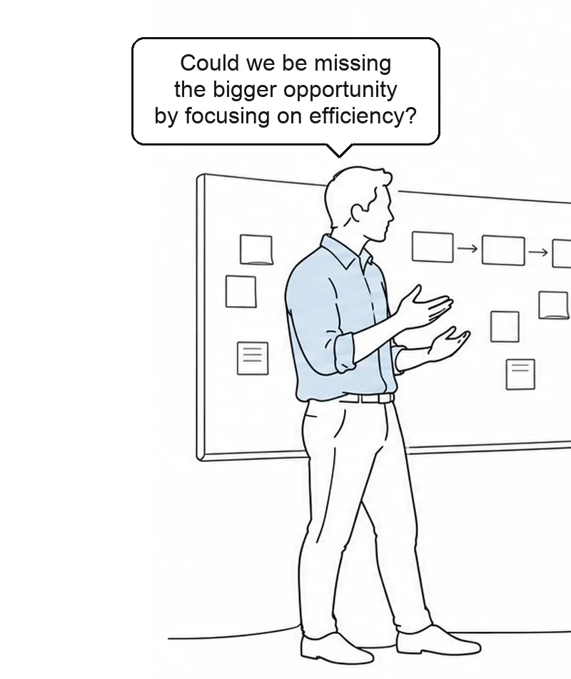 Question: could we be missing the bigger opportunity by focusing on efficiency?