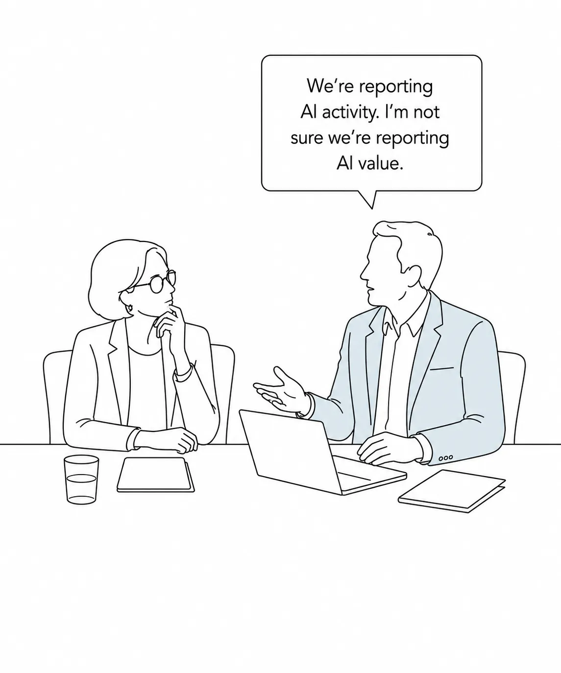 Director unsure whether AI activity reporting is actually reporting AI value