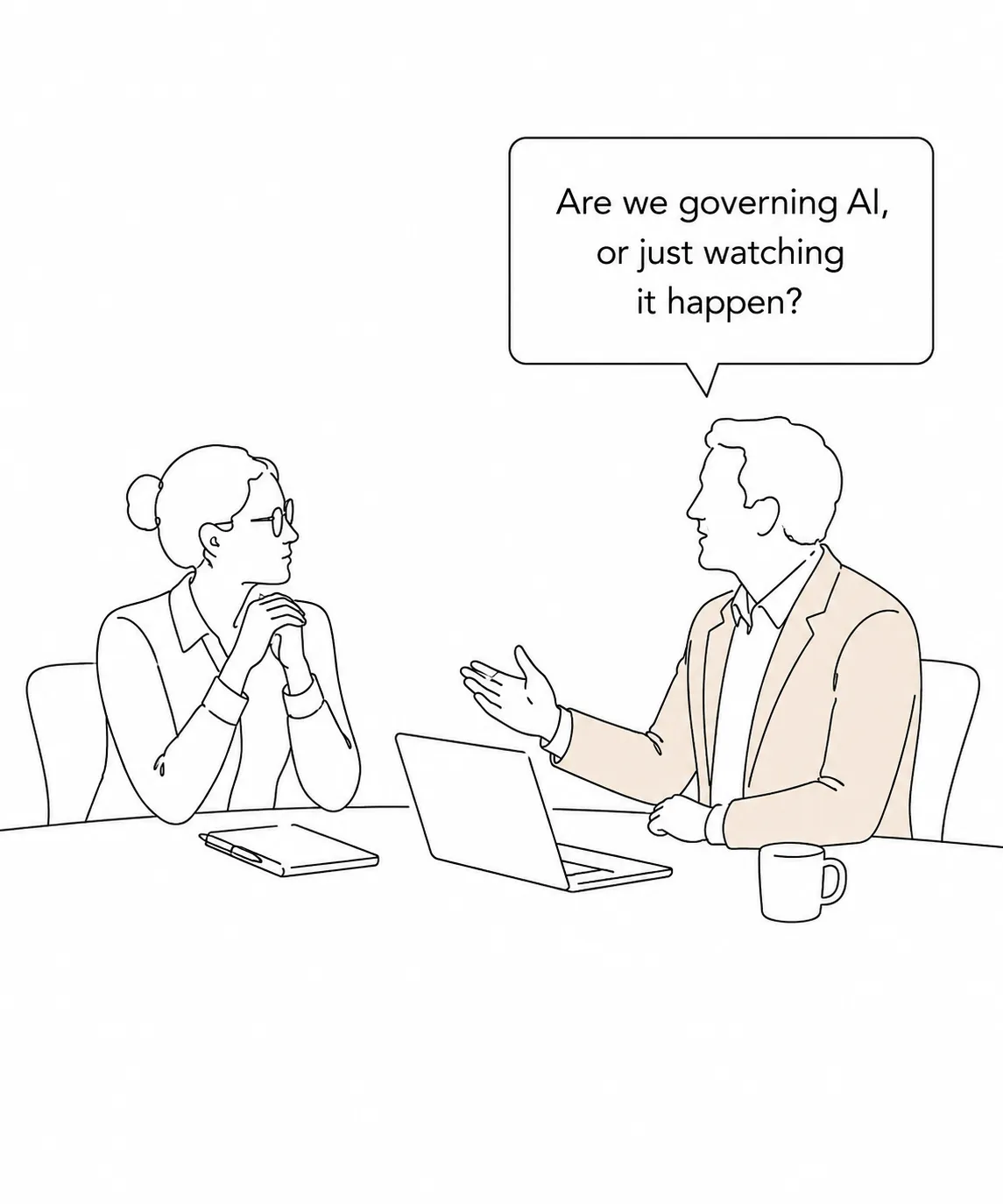 Director asking whether the board is governing AI, or just watching it happen