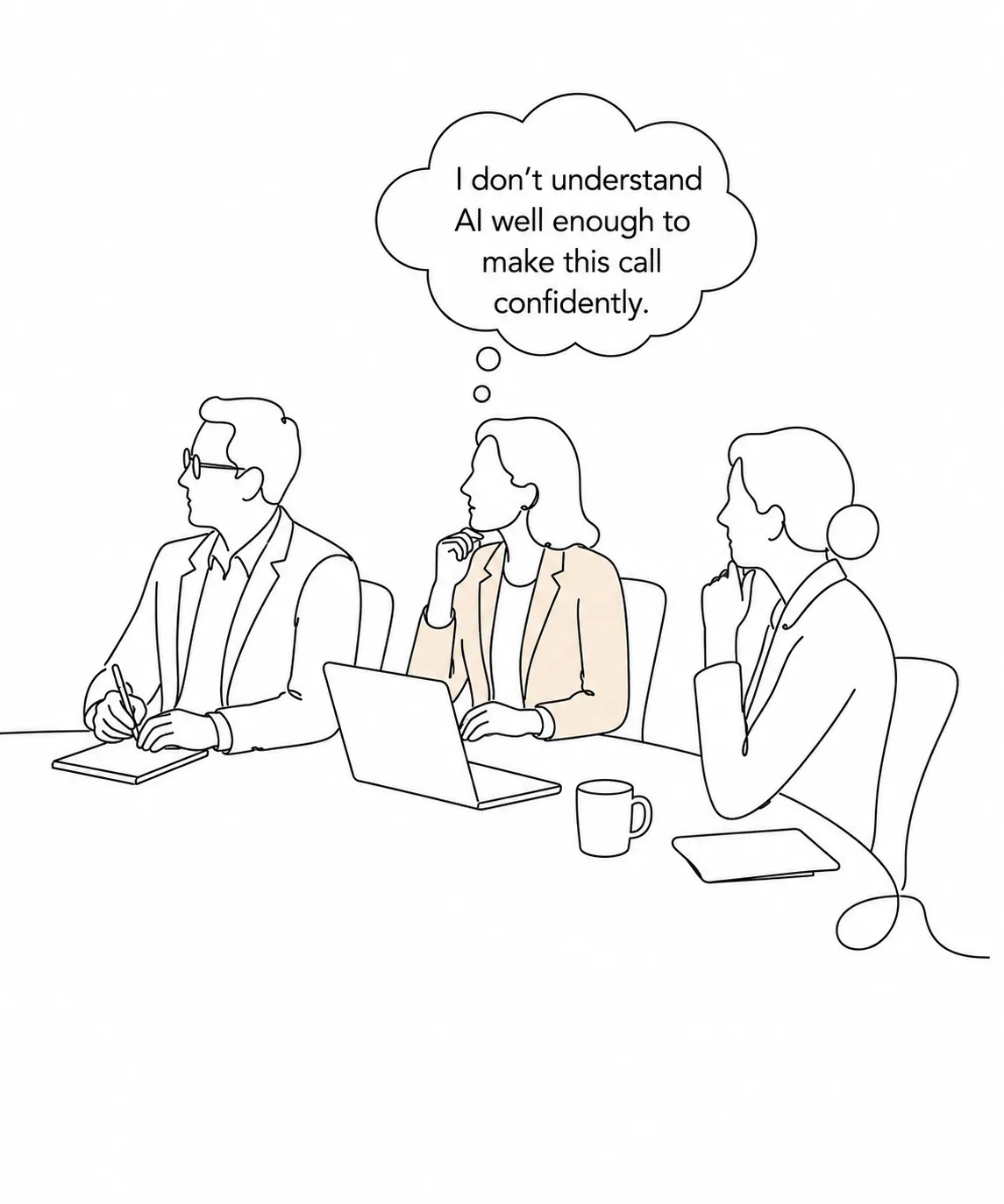 Director thinking they don’t understand AI well enough to make the call confidently