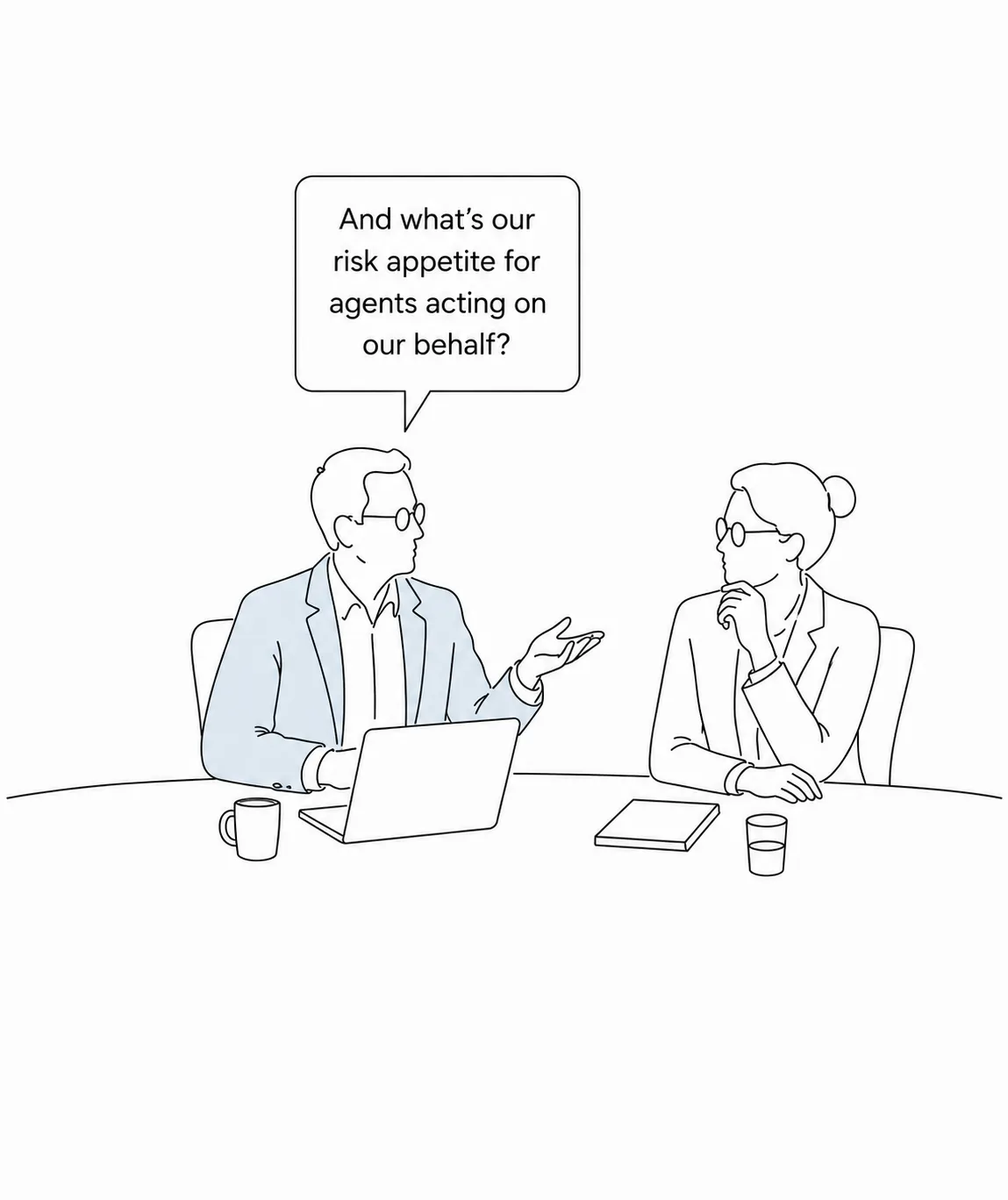 Director asking about the risk appetite for AI agents acting on the organisation’s behalf