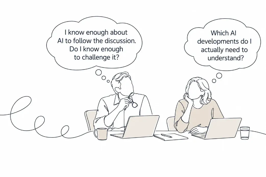 A director in a one-to-one online mentoring session