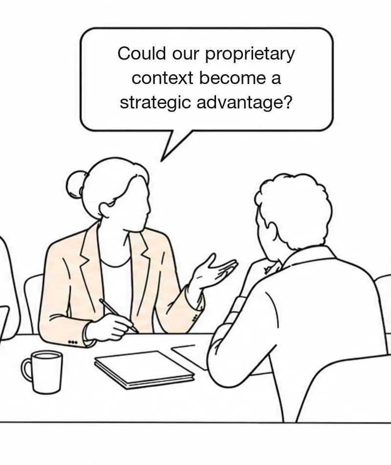 Question: could our proprietary context become a strategic advantage?